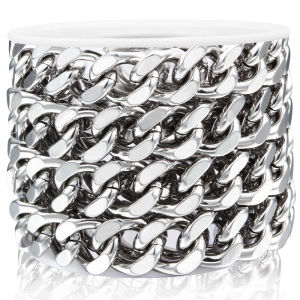 โซ่สแตนเลสสี่ด้านโซ่เหล็กหนา10มม. เครื่องประดับ Diy เครื่องประดับสร้อยคอคิวบาอุปกรณ์สร้อยข้อมือ