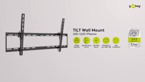 Goobay TV wall mount Basic TILT Series Size M (32"-55") 49731 / L (37"-70") 49741 / XL (43"-100") 49743