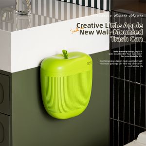 High Aesthetic Hanging Trash Can with Lid