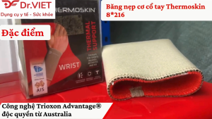 Băng nẹp cơ cổ tay Thermoskin 8216 được thiết kế chuyên dụng để hỗ trợ và bảo vệ vùng cổ tay cẳng tay