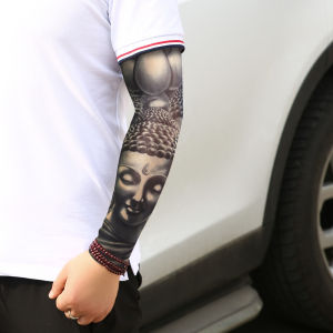 One Sleeve Outdoor Cycling Tattoo Sunscreen Sleeves Summer Tattoo Flower Arm Sleeves Independence Day Dress Up Fashion Sleeves