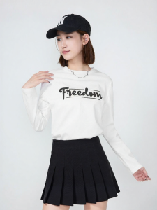 Warrior | Cotton Long Sleeve Loose White T-Shirt