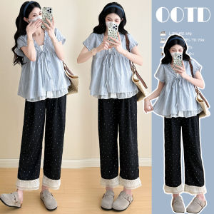 Pregnant Wear Fashion Slim Fitting Two-Piece Set