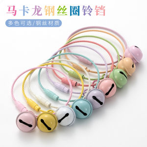 สร้อยคอสีลูกกวาด 10 ชิ้น ดีไซน์สร้างสรรค์ สีลูกกวาด แฮนด์เมด ตกแต่งกระเป๋าหนังสือ ห่วงเหล็กกล้าเคลือบสี