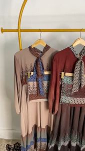 GAMIS SET HIJAB WANITA - LONGDREES MUSLIM TERBARU - BUSANA MUSLIM (BISA COD)