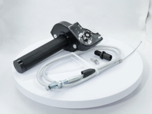 Acerbs 7/8 22mm Quick Action CNC Throttle Grip Motorcycle handlebear Set with Cable