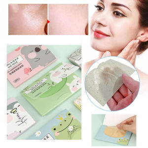 100 Pcs Facial Oil-absorbing Paper Floral Scent Face Wipes Paper Summer Oil Control Portable Makeup Cleaning Tools