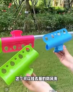 7-Hole Anti-Wind Clothespin Sturdy Drying Rack Clip For Drying Clothes Quilt And Bedding