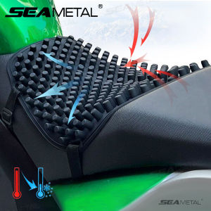 SEAMETAL Silicone Motorcycle Seat Cushion Breathable Seat Covers for Electric Vehicles Autocycle 3D Gel Seats Mat