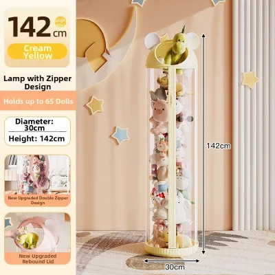 Transparent Large Stuffed Toy Storage Bucket