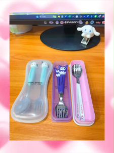🍴 แนะนำ ชุดช้อนส้อม พร้อมกล่อง ลายการ์ตูน พร้อมส่ง