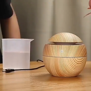AIMO Wood Grain Mushroom Humidifier Aromatherapy Essential Oil Diffuser Office Desktop Humidifier