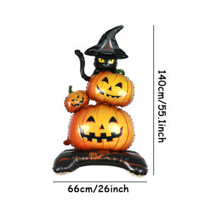 Halloween Giant Pumpkin Skeleton Standing Balloon House Witch Dead tree Inflatable Foil Ballon Halloween Party Decor Supplies
