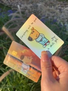 Holographic Custom Design - Touch n Go Card Sticker Cover (Waterproof High Quality) TNG NFC Card / Bank Card / Access Card / ATM Debit Credit Card Skin / Personalize / Hologram