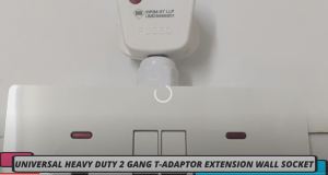 UMS Plug Top Heavy Duty 3500 Watt Multi 2 Ways 2 Gang Switch Socket T-Adaptor Extension Suis Socket T Adapter For Extension Cord Power Cord 2 Prong - Lazada