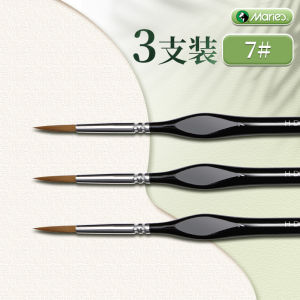 Maries G1220 Sói Tóc Dòng Bút Vẽ Nylon Màu Nước Acrylic Vẽ Tay Phác Thảo Bàn Chải Mỹ Đầu Bộ Bút Lông Dành Cho Doanh Nghiệp Sử Dụng