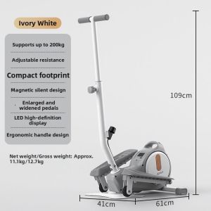 Quiet Home Fitness Small Elliptical Machine