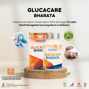 OBAT DIABETES MELLITUS OBAT DIABETES BASAH DAN KERING OBAT KENCING MANIS GLUCACARE BHARATA.