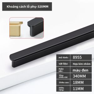 INNDUN | Tay Kéo Hộc Drawer Pull Hiện Đại Sang Trọng Nhôm Hợp Kim Gia Dài