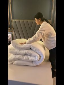 Topper CHT ขนนกที่นอน3ฟุต 3.5ฟู 5 ฟู 6 ฟู เนื้อจริง สินค้าโรงแรมนูญ่ม พับเก็บได้ หนา แบบนูมู ที่นอน สุขภาพ ท๊อปเปอร์ สีขาว/สีเทา C0D