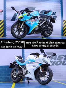 CHEZHI | Mô Hình Xe Máy Hợp Kim Âm Thanh và Ánh Sáng Trang Trí Đồ Chơi Cho Bé Trai