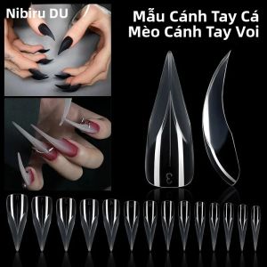 140 Móng Tay Giả 3D Hình Vuốt Đại Bàng Dạng Gel Có Thể Uốn Cong Dạng Đôi Che Phủ Toàn Bộ Dụng Cụ Làm Móng Tự Làm Trang Trí Móng Giả