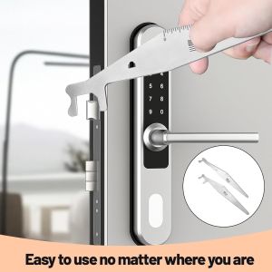 1/2/4Pcs Firefighting ToolsMultipurpose Leverage Tool Multi Functional Hand Tools Stainless Steel Hand Bars(Double Hook)