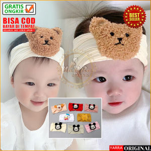 Bandana Bayi Korea & Turban Motif Beruang: Fashion Balita Perempuan Aksesoris Rambut AK238 YARRA