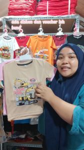 Code8.id DTF2 Baju Kaos Distro Harian Atasan Anak Laki Laki Motif Truk Traktor Adventure Keren
