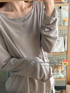 YISOF | Sun Protection Lazy Style Slimming Semi-Transparent T-Shirt for Air Conditioned Environments