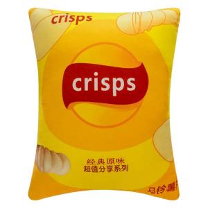 QIAOSHANG | Simulated Potato Chip Plush Pillow for Women