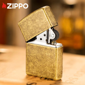 Zippo Antique Brass Design Windproof Pocket Lighter | Zippo 201FB（ Lighter Without Fuel Inside )