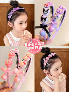 Childrens Hairband 2025 New Style Baby Girls Hair Pressing Band Comfortable Non-Tightening Fringe Clip Front Hair Accessory