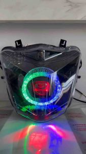 Lampu Depan Honda BeAT Street ESP K81 2016-2019 Biled Biled Matrix RGB Ring Bulat