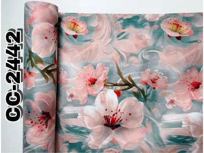 Canadian Cotton Premium FLORALS AND LEAVES TELA PER YARD 94-96in width
