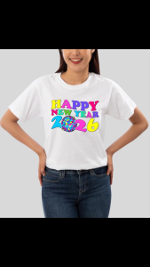 Cloud Dancer White Family T-Shirt – Color of the Year 2026 Stretchable Material