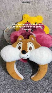 [VELMORRA] Headband Poppy Plushie Karakter Tikus Beruang