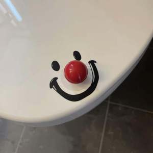 No-Hand Dirty Toilet Lid Lifter Bathroom Handle Toilet Cover Lifter Clown Round Ball Lift Tool Household Bathroom Accessories