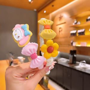 Bờm tóc cho bé  băng đô cài tóc hoạ tiết nhựa dẻo phong cách tiểu thư đáng yêu dành cho bé từ 2 tuổi BB07