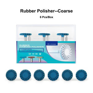 ELIJAH 6Pcs/Box Dental Rubber Polishing Wheel Composite Resin Polishing System Spiral Flex Polishing Wheel Dentistry Materials