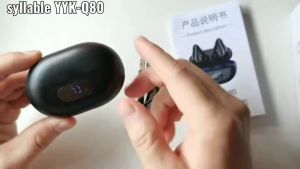 Q80 TWS Wireless Bluetooth Earphones Ear Bone Conduction Earring Touch Control Sport Headphones Earbuds