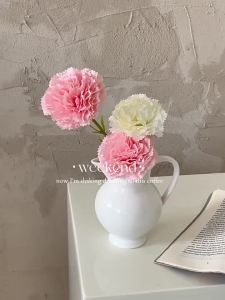 Carnation Simulation Flower Silk Flower Single Simulation Flower Artificial Flowers