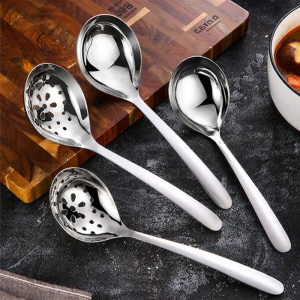 Stainless Steel Deepened Thick-ended Soup Spoon