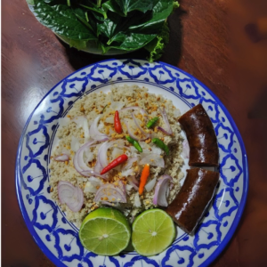 ปลาแนมไส้กรอกชุดเล็ก 📍แม่ติ๋วบางลำพู เจ้าเก่า สูตร 100 ปี 📍