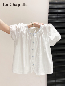 La Chapelle | Summer Loose Lightweight White Blouse