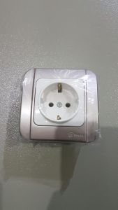 Saklar & Stopkontak Broco Galeo Silver Metalic