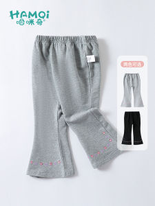 กางเกงเด็กผู้หญิง ทรงหลวม ทรงขากระบอกเล็ก กางเกงขายาว ทรงเข้ารูป ผ้าฝ้าย ไม่ต้องรีด ฤดูใบไม้ผลิและฤดูใบไม้ร่วง