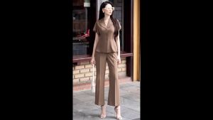 [Voucher 15% MOV 199K cap 100K  Quần dài nữ HeraDG thiết kế dáng suông mí thân giữa thanh lịch chất liệu Recycle STBC8022Q