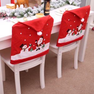 1/2PCS Christmas Santa Claus Chair Cover Decoration Set Christmas Table Decoration New Year Ornament Home Navidad Noel Xmas Gift