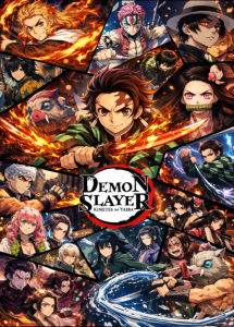 Kayou | Oil Painting By Numbers Anime Characters D-Demon S-Slayer Home Decor Canvas Art Wall Decor for Game Room or Living Room Gift